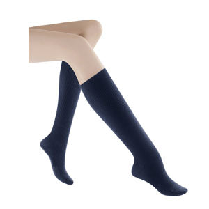 146C Casual Cotton Calf, 15-20mmHg, Women's, Size B, Navy 1 Each