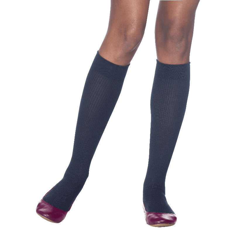 146C Casual Cotton Calf, 15-20mmHg, Women's, Size B, Black 1 Each