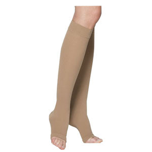232C Essential Cotton Calf, 20-30mmHg, Open Toe, Large, Long, Crispa 1 Each
