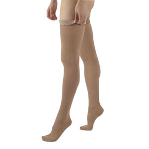 232N Essential Cotton Thigh, 20-30mmHg, Women's, Medium, Long, Crispa 1 Each