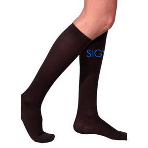 233C Essential Cotton Calf, 30-40mmHg, Men's, Medium, Long, Black 1 Each