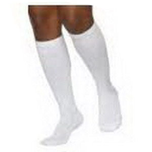 362C Motion Cushioned Cotton Calf, 20-30mmHg, Men's, Medium, Long, White 1 Each