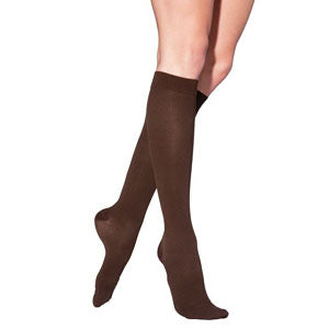 362C Motion Cushioned Cotton Calf, 20-30mmHg, Women's, Medium, Long, Black 1 Each