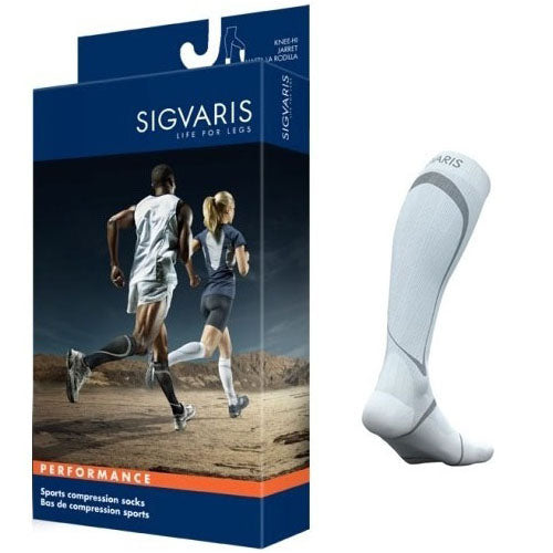 412C Motion High Tech Calf, 20-30mmHg, Unisex, X-Large, White 2 Pack