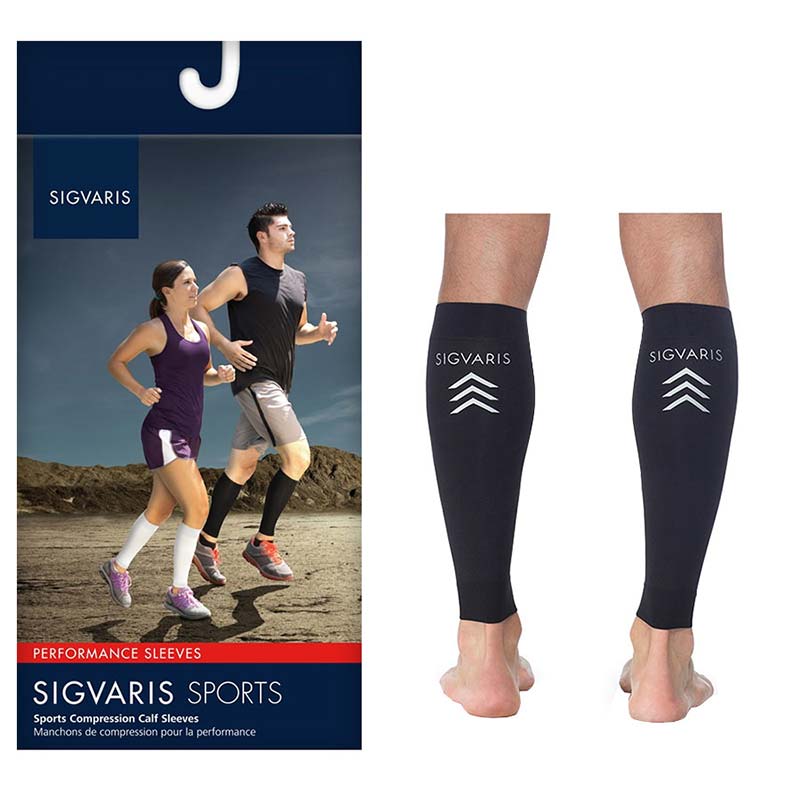 Performance Calf Sleeve, 20-30, Large, Black 1 Each