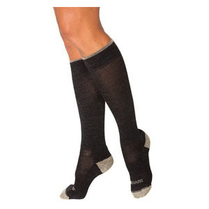 421C Merino Outdoor Socks Calf, 15-20mmHg, Unisex, Small, Charcoal 1 Each