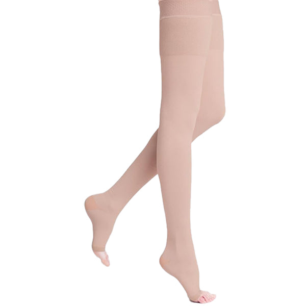 504N Natural Rubber Thigh with Grip-Top, 40-50mmHg, Unisex, Size S3, Beige 1 Each