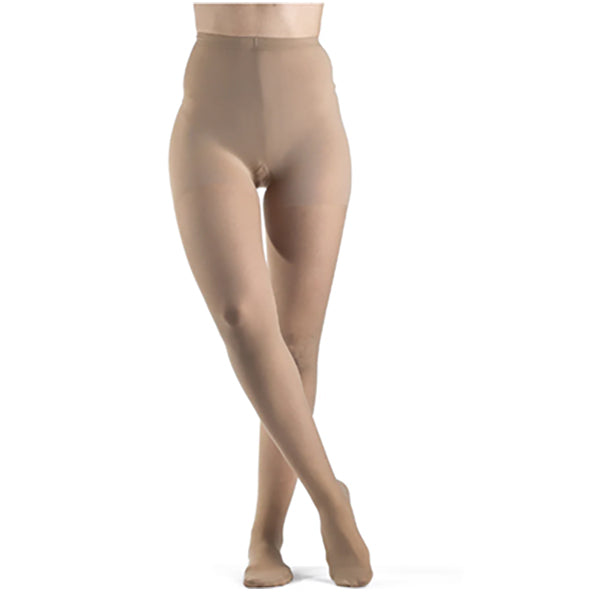 781P Style Sheer Pantyhose, 15-20mmHg, Women's, Large, Short, Honey 1 Each