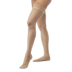782N Style Sheer Thigh, 20-30mmHg, Women's, Large, Long, Suntan 1 Each