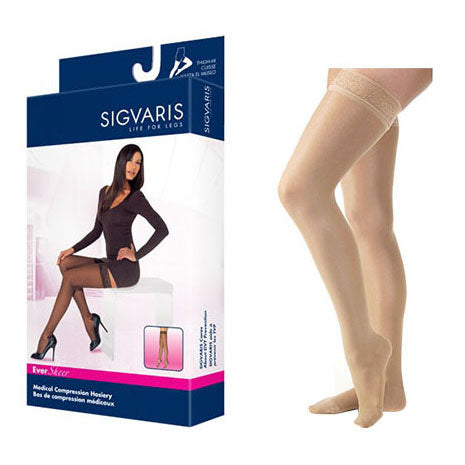 782N Style Sheer Thigh, 20-30mmHg, Women's, Large, Short, Natural 1 Each