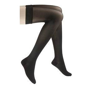 782N Style Sheer Thigh, 20-30mmHg, Women's, Medium, Long, Black 1 Each