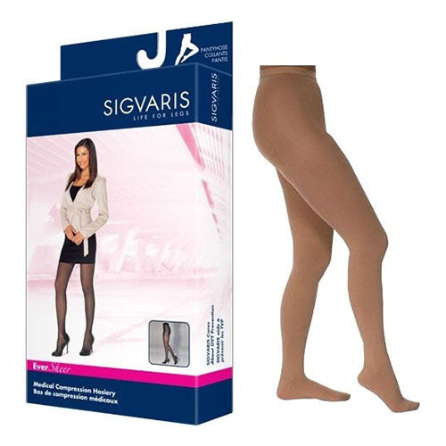 782P Style Sheer Pantyhose, 20-30mmHg, Women's, Medium, Long, Suntan 1 Each