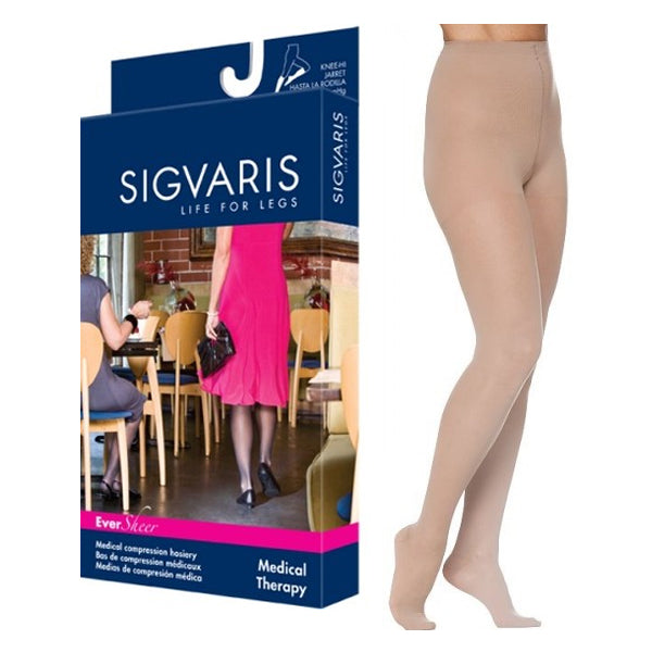 783P Style Sheer Pantyhose, 30-40mmHg, Women's, Small, Long, Natural 1 Each