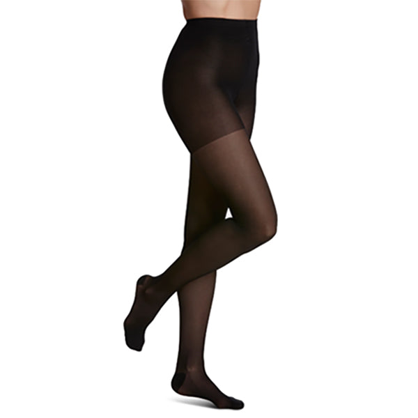 783P Style Sheer Pantyhose, 30-40mmHg, Women's, Small, Short, Black 1 Each