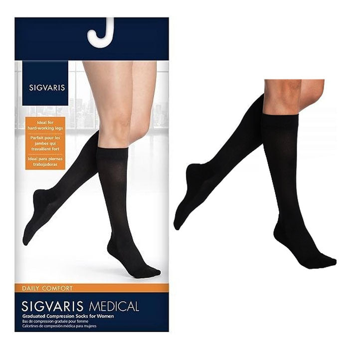 852C Motion Comfort Calf, 20-30mmHg, Women's, Large, Long, Black 1 Each