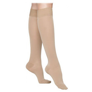 862C Essential Opaque Calf with Grip-Top, 20-30mmHg, Women's, Large, Long, Crispa 1 Each