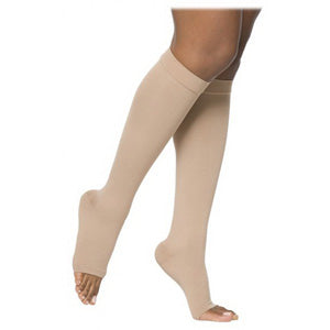 862C Essential Opaque Calf, 20-30mmHg, Open Toe, Medium, Long, Crispa 1 Each