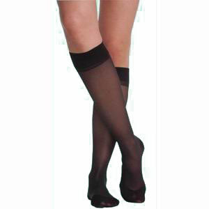 862C Essential Opaque Calf, 20-30mmHg, Women's, Medium, Long, Black 1 Each