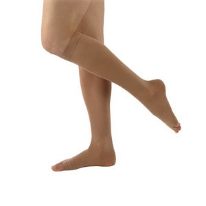 863C Essential Opaque Calf, 30-40mmHg, Open Toe, Large, Long, Crispa 1 Each