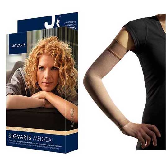 912Advanced Arm 20-30mmHg Gauntlet with Grip-Top, X-Large, Regular, Beige 1 Each