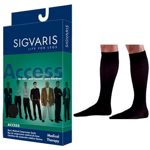 922C Dynaven Calf, 20-30mmHg, Men's, X-Large, Black 1 Pack