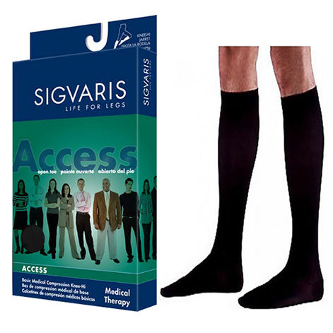 923C Dynaven Calf, 30-40mmHg, Men's, Medium, Long, Black 1 Each
