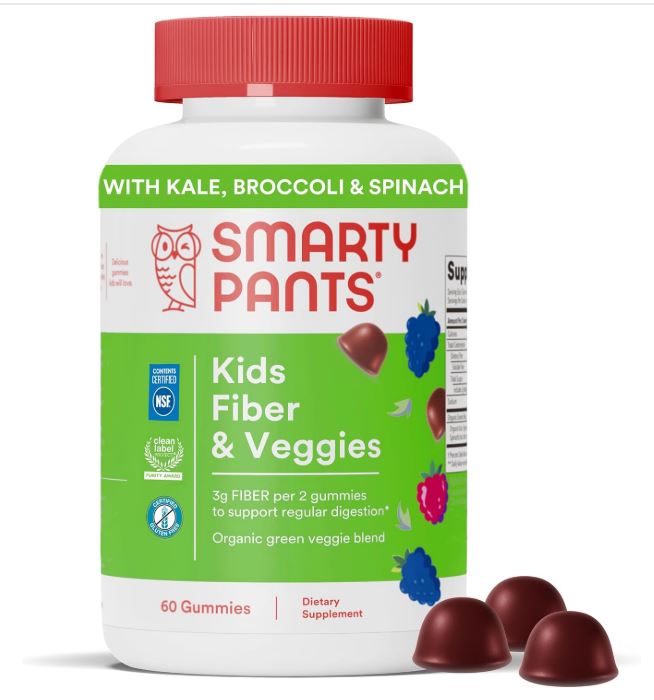 SmartyPants Kids Fiber + Veggie, 60 ct 1 Each