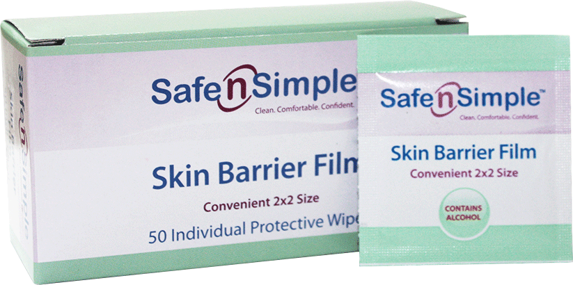 Skin Barrier Film Wipes, 2" x 2", Alcohol