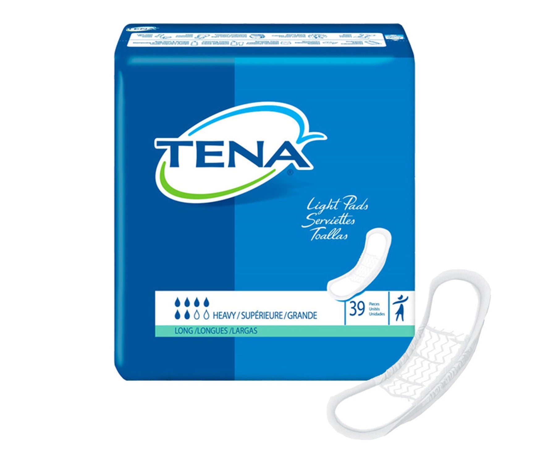 TENA Heavy Absorbency Long Pad, 15" Long