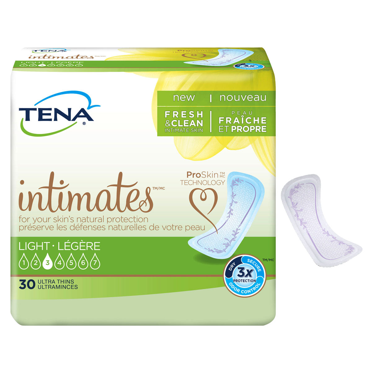 TENA Sensitive Care Ultra Thin Light Regular Pads, 9"