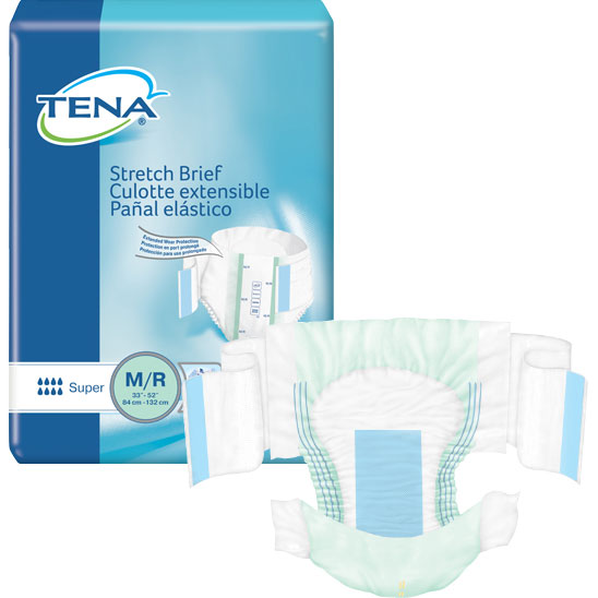 TENA Stretch Super Brief Medium 33" - 52"