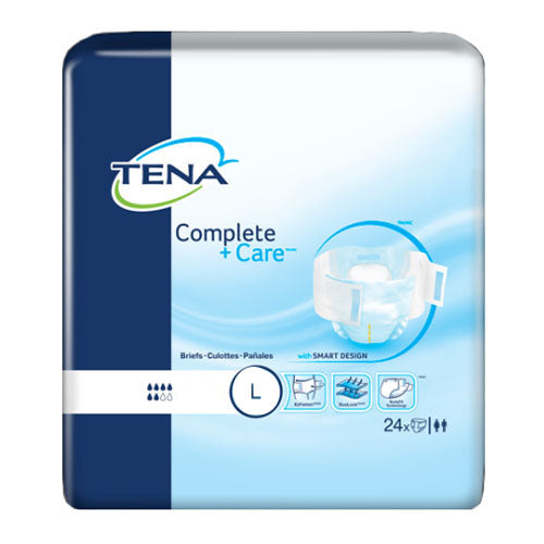 TENA Complete +Care Brief, Extra Large 52" - 62", 24 Count. 24 Pack