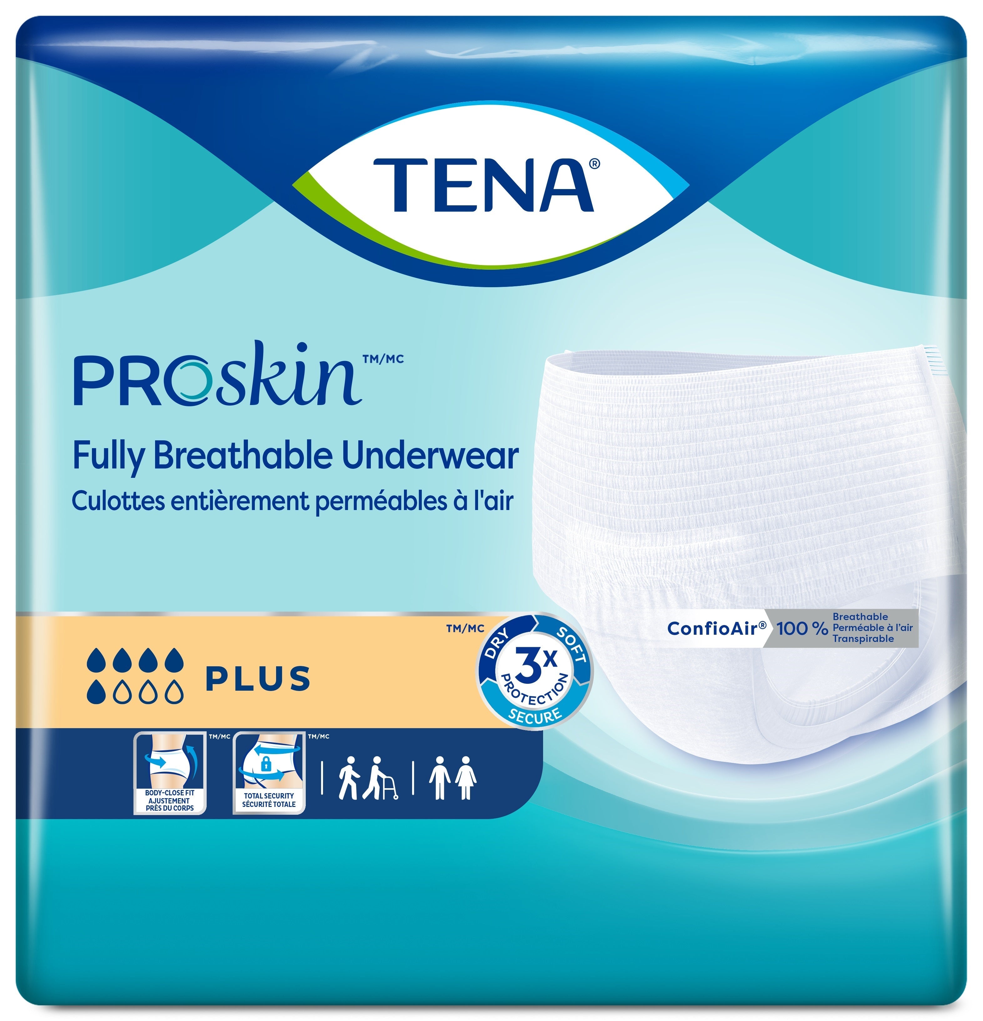 TENA ProSkin Plus Protective Underwear, X-Large 55" - 66"