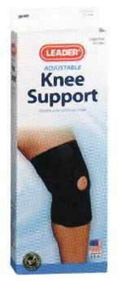 Leader Neoprene Deluxe Patellar Knee Support, Black, X-Large 1 Each