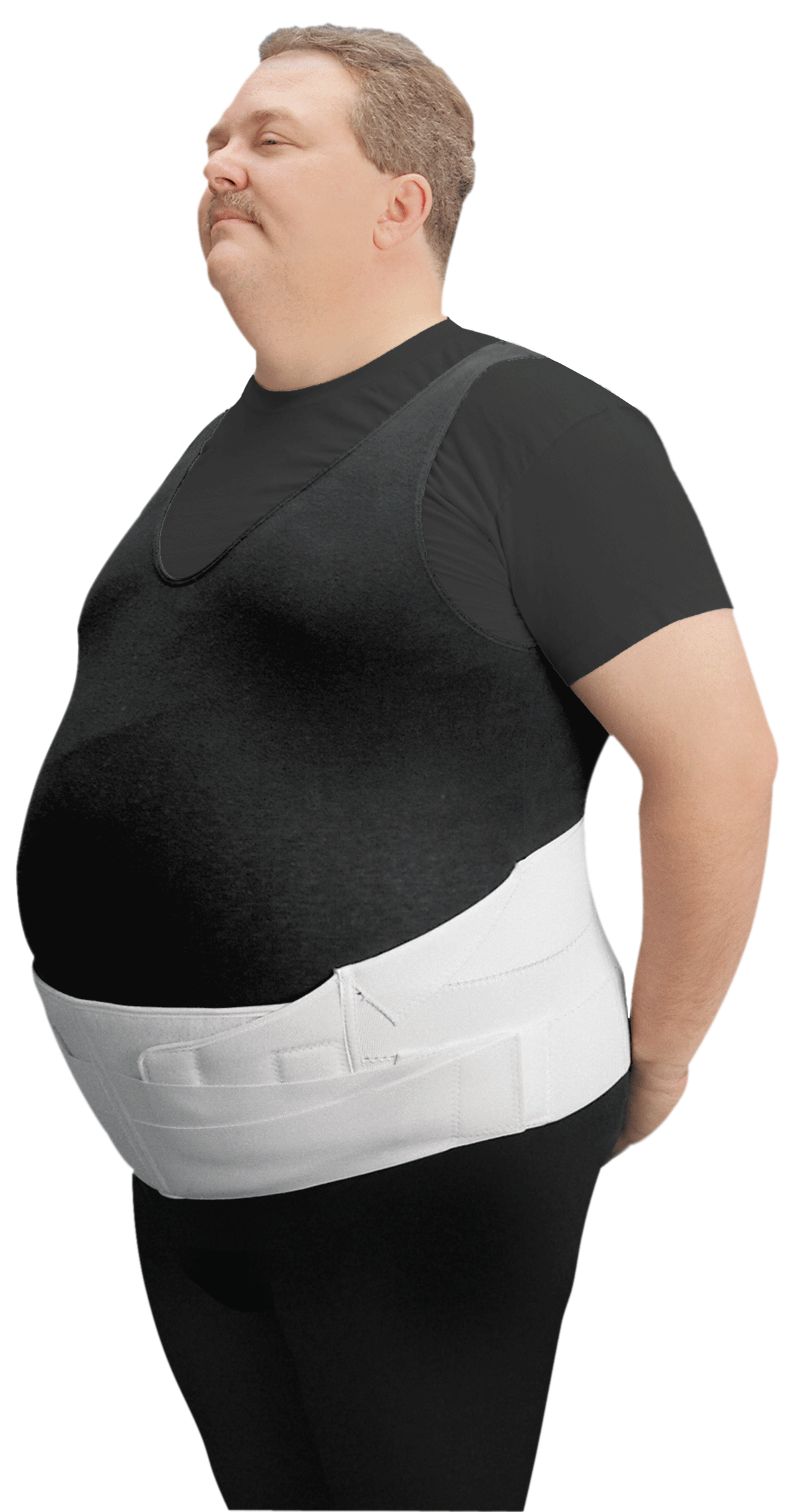 Leader Bariatric Back/Abdominal Support, White, +1 1 Each