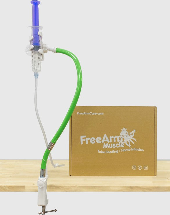 FreeArm Muscle Tube Feeding and Infusion Holder, Green