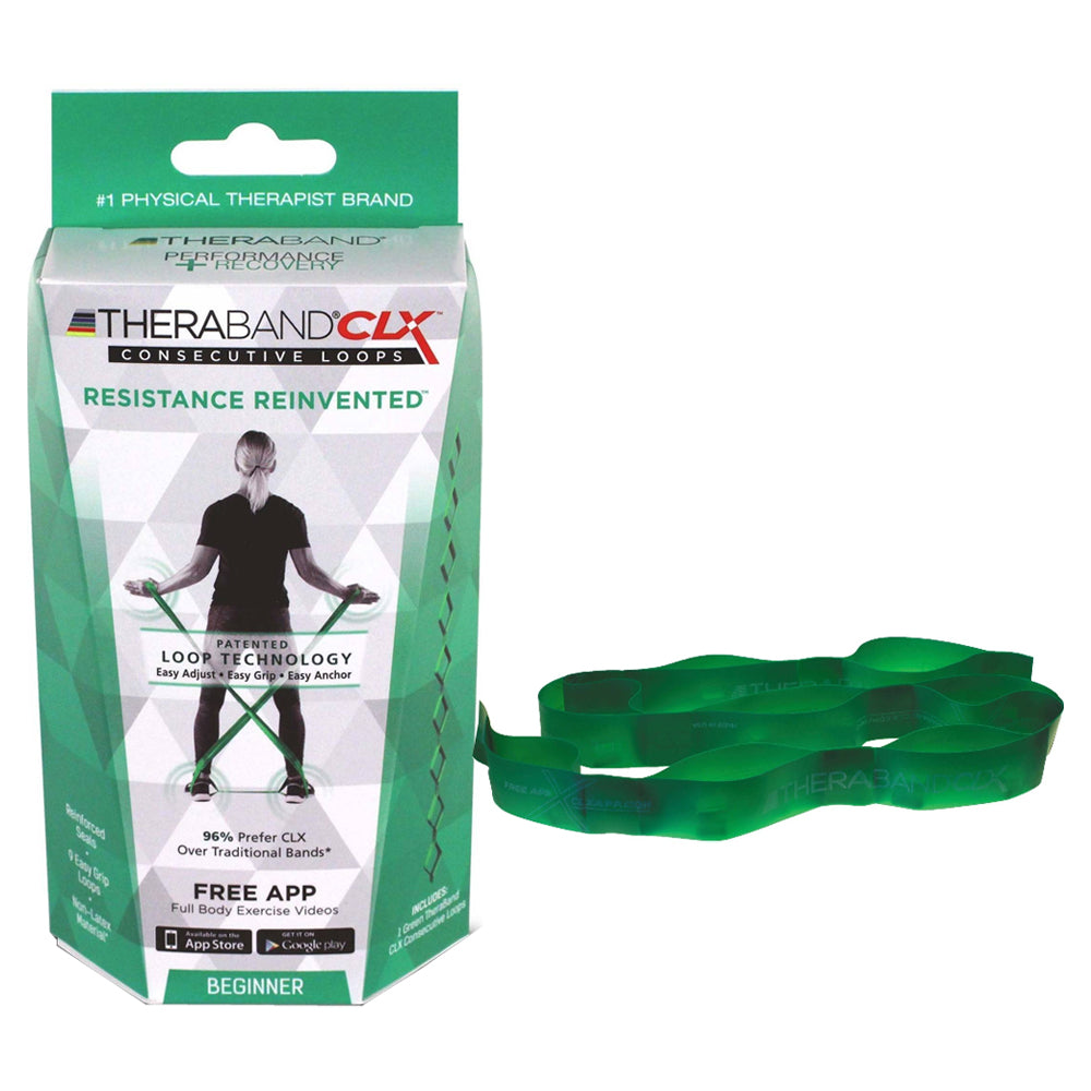 TheraBand CLX, Beginner, 5', Green 1 Each