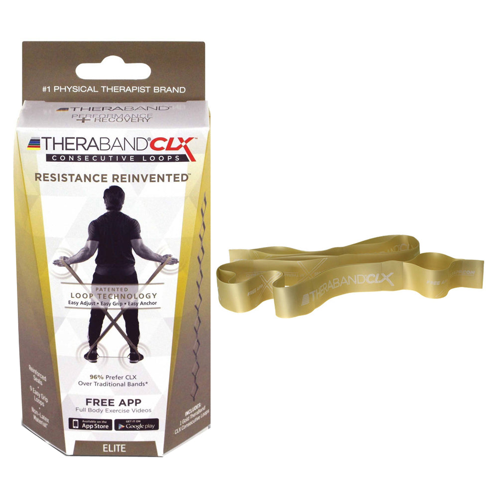 TheraBand CLX, Advanced, 5', Gold 1 Each