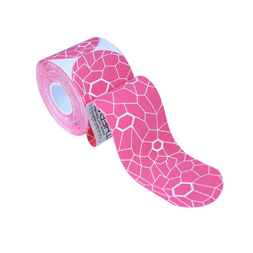 Theraband Kinesiology Tape, Pre-cut Roll, Pink/White, 2" x 16.4" 1 Each