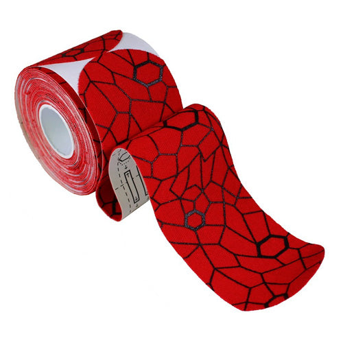 Theraband Kinesiology Tape, Pre-cut Roll, Red/Black, 2" x 16.4" 1 Each