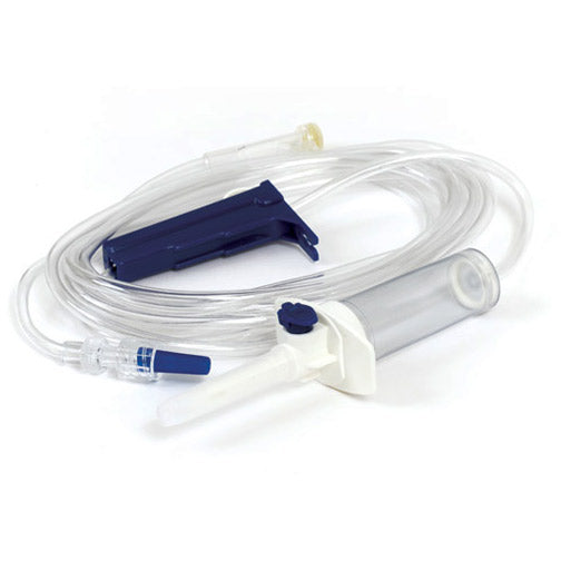 I.V. Administration Set, DEHP-Free, 1 Y-Site, 15 Micron Filter in Drip Chamber, Swivel Luer Lock, 92 Inches 1 Each